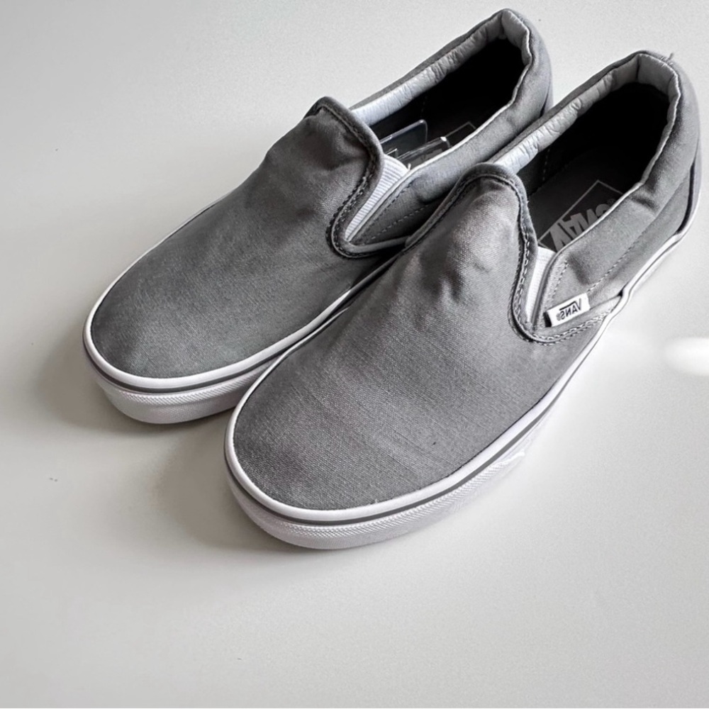 Grey Slip on Vans - Women’s 8
